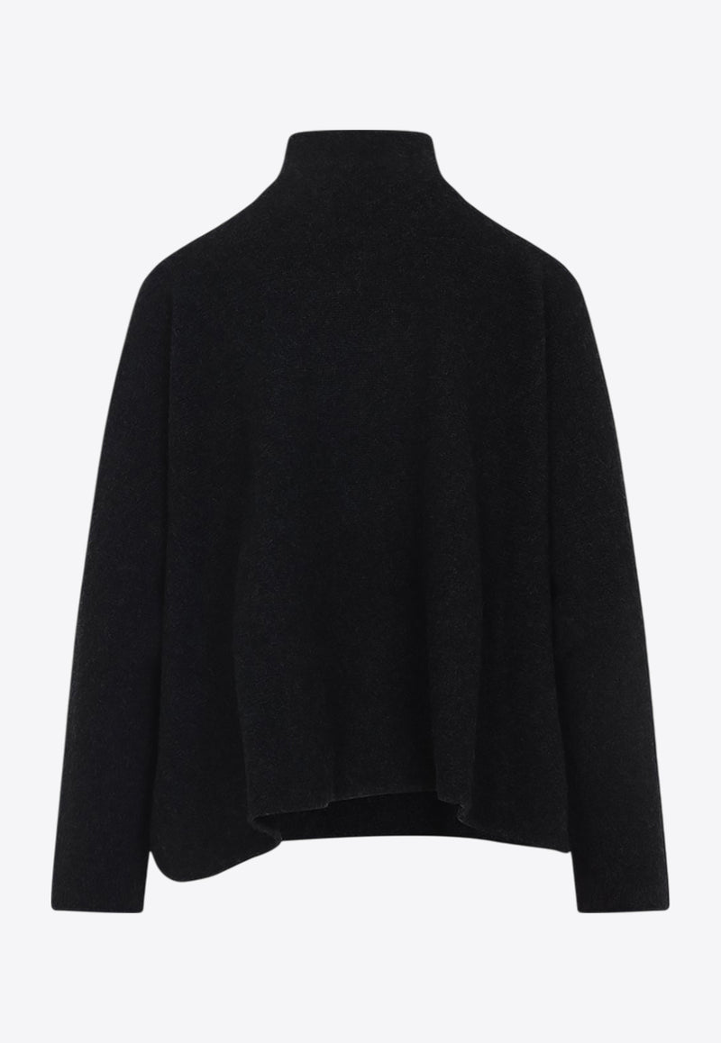 High-Neck Cashmere Sweater