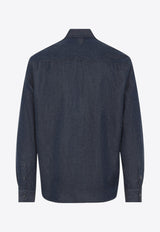 Long-Sleeved Denim Shirt