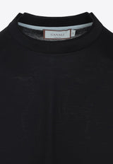 Double-Neck Short-Sleeved T-shirt