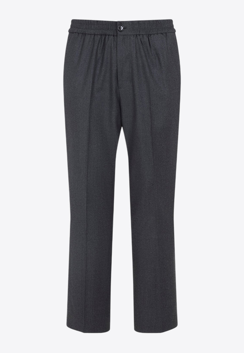 Elasticated Waist Wool Pants