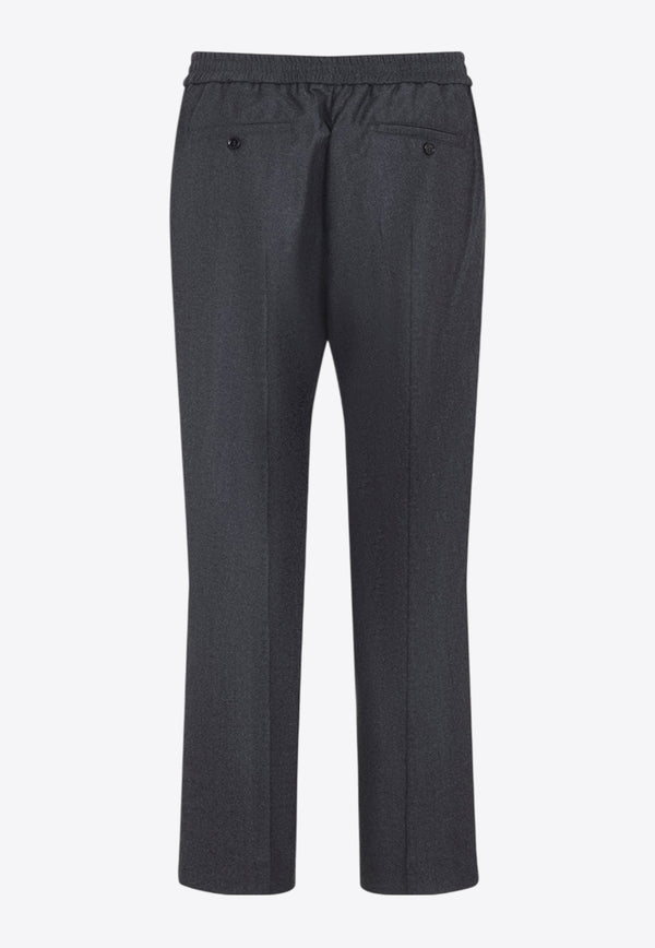 Elasticated Waist Wool Pants
