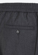 Elasticated Waist Wool Pants