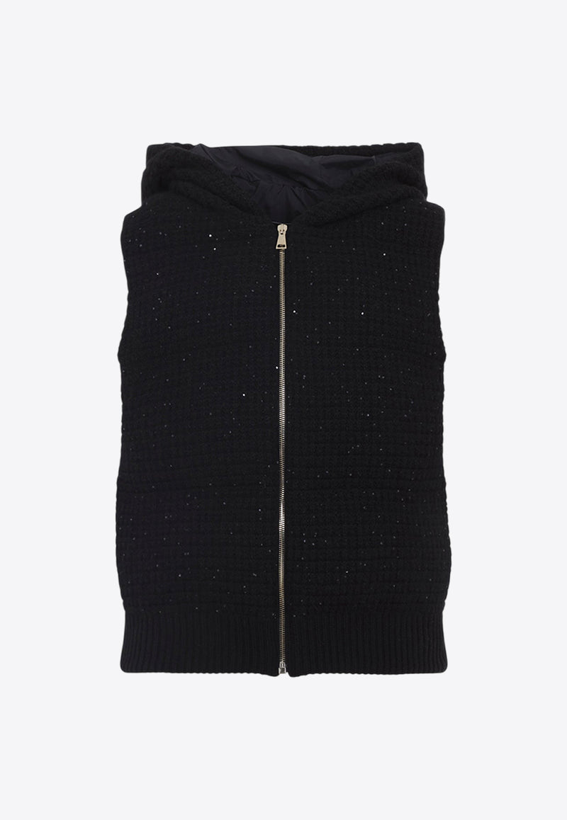 Padded Vest in Wool Blend