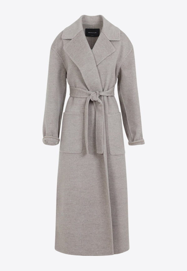 Belted Wool and Cashmere Wool
