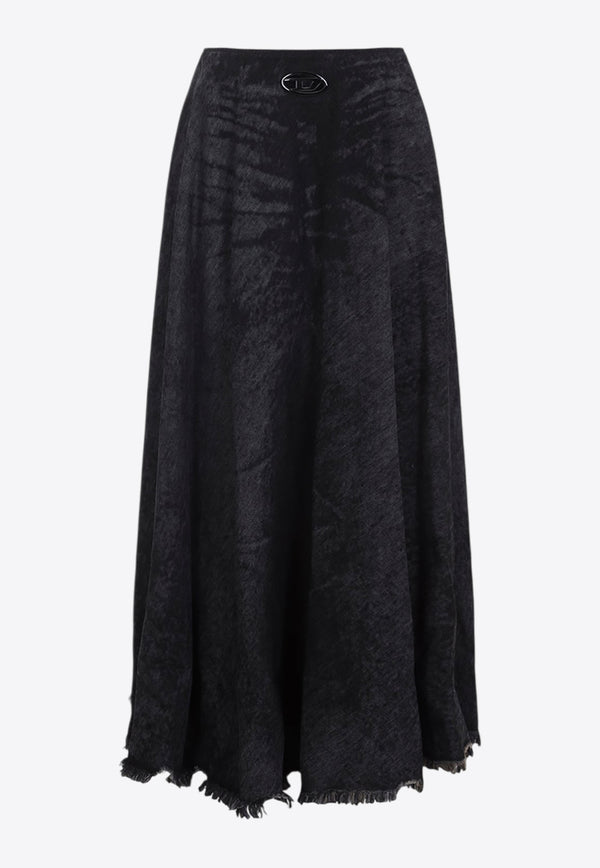 De-Hannie  Washed-Out Skirt