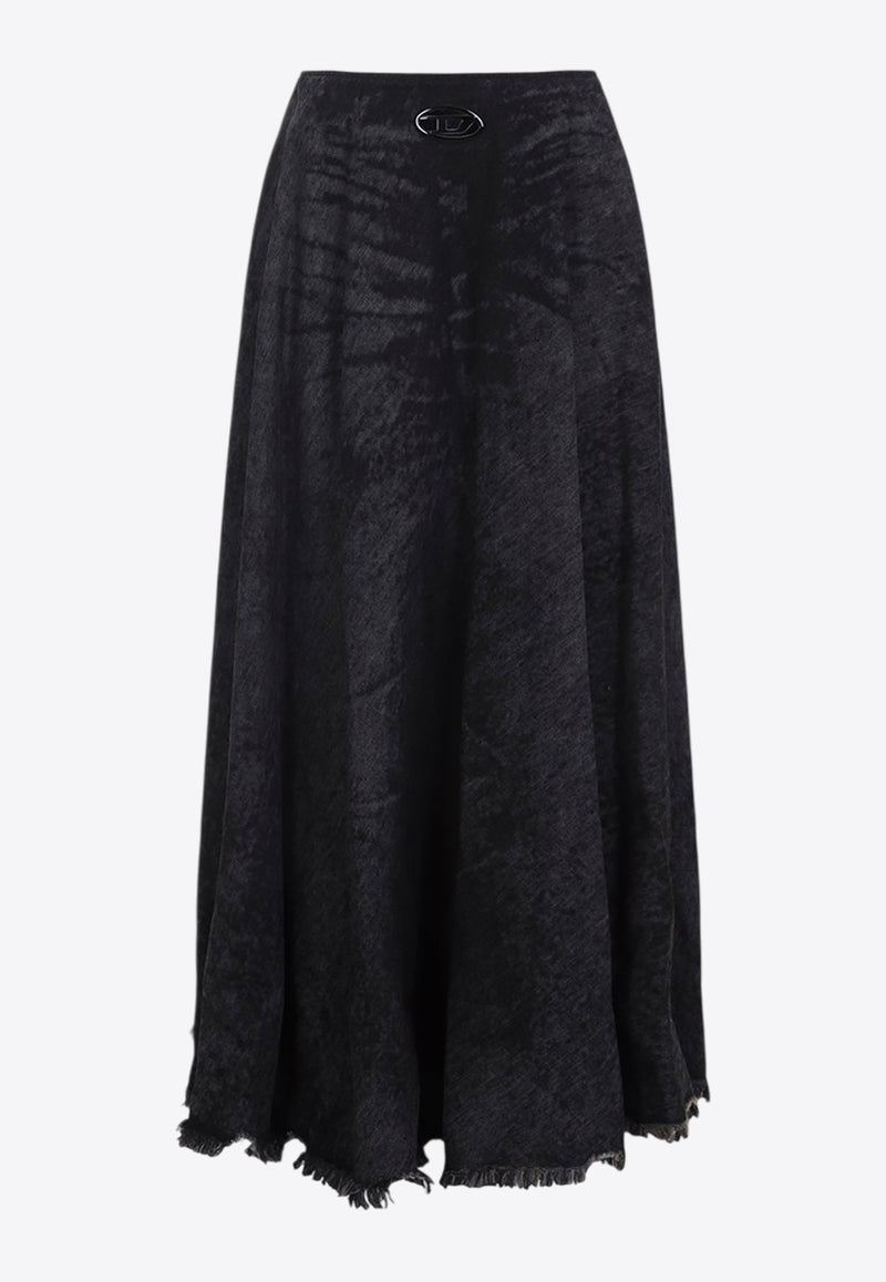 De-Hannie  Washed-Out Skirt