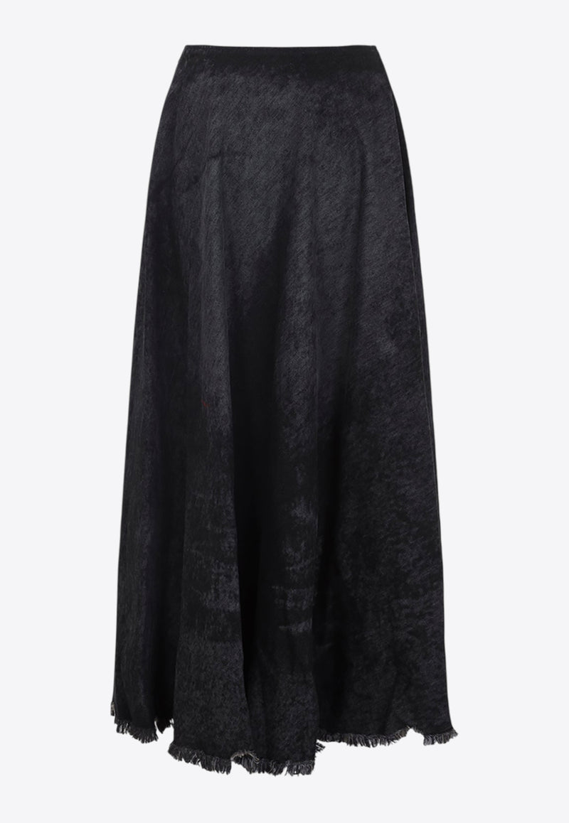 De-Hannie  Washed-Out Skirt