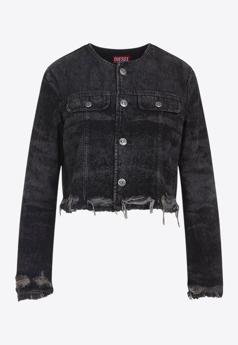 De-Graffy Cropped Denim Jacket