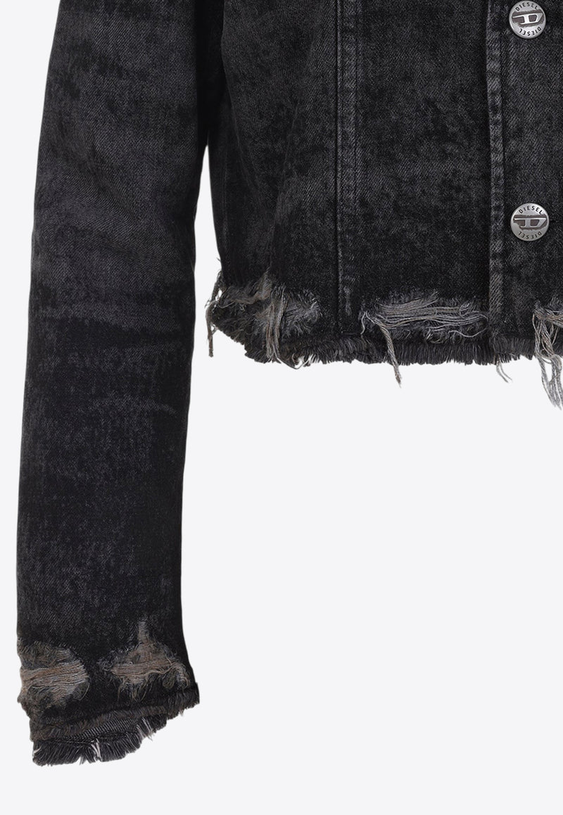De-Graffy Cropped Denim Jacket