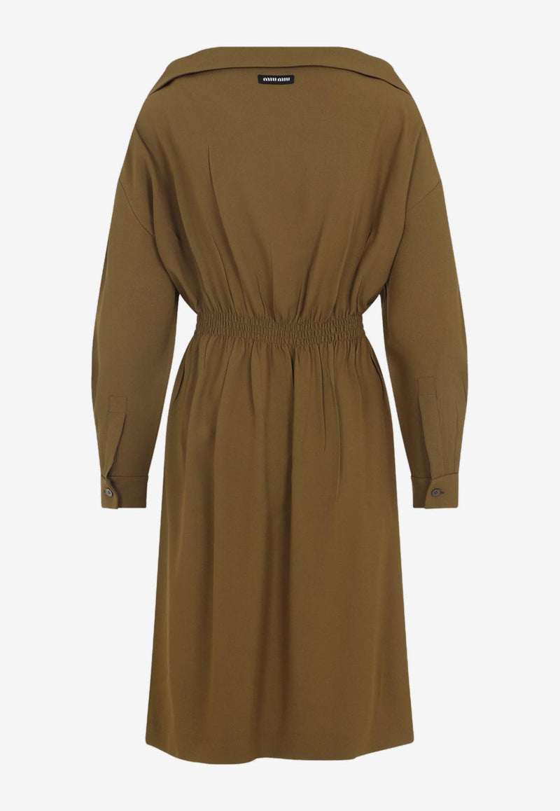 Off-Shoulder Shirt Dress