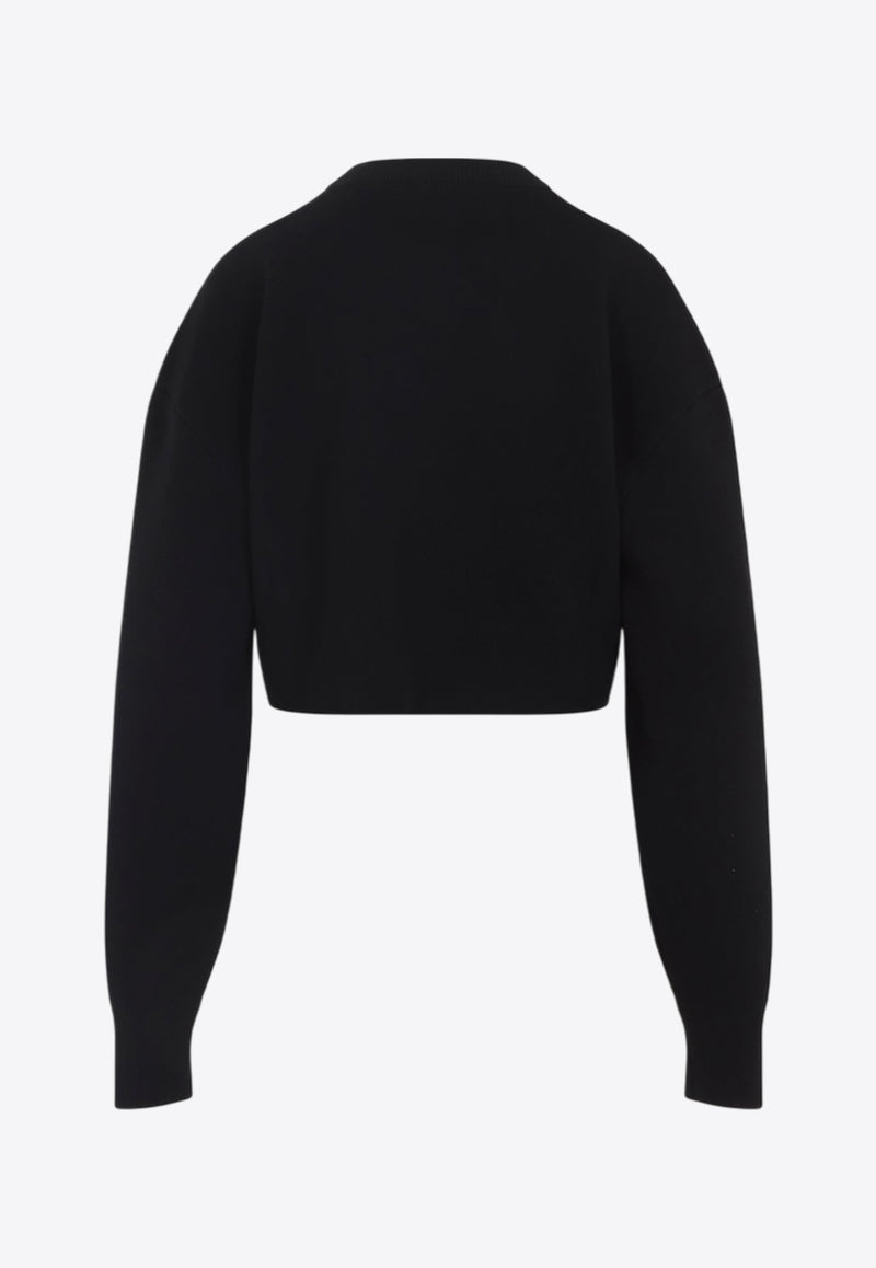 Knitted Sweater in Wool and Cashmere Blend