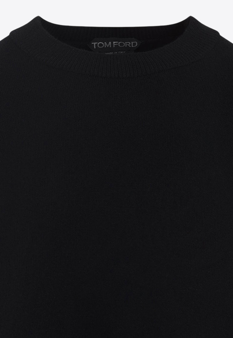 Knitted Sweater in Wool and Cashmere Blend