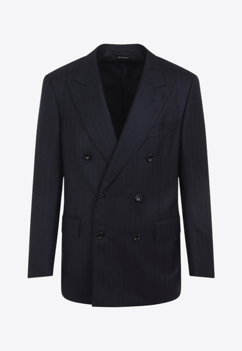 Double-Breasted Wool Blazer