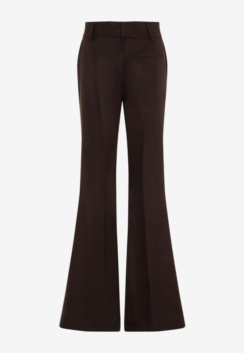 Rhein Flared Pants in Silk