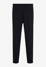 Berluti Stretch Wool Track Pants Navy R27TCU89.002-651 MARINE