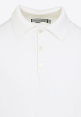 Long-Sleeved Polo T-shirt in Wool, Silk and Cashmere