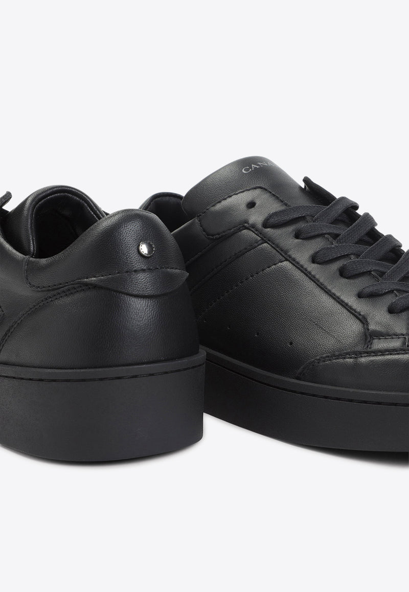 Low-Top Leather Sneakers