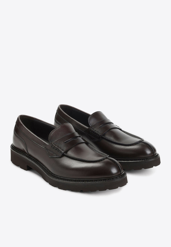 College Leather Loafers