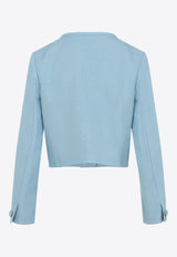 Single-Breasted Cropped Jacket