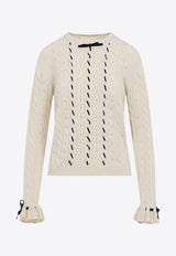 Cable-Knit Wool Sweater