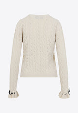 Cable-Knit Wool Sweater