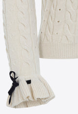 Cable-Knit Wool Sweater