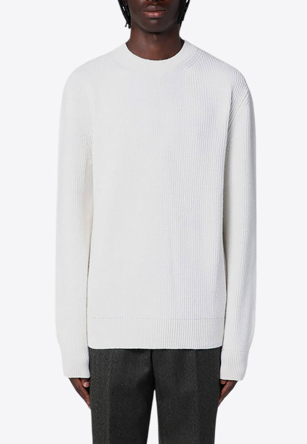 ZEGNA Oasi Ribbed Cashmere Sweater White 110UEK81A8/P_ZEGNA-N91