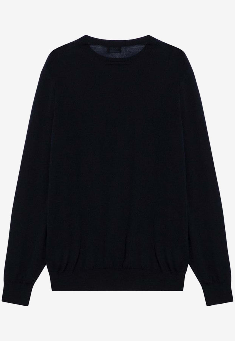 ZEGNA Basic Crewneck Sweater Blue 110UEM00A8/P_ZEGNA-B09