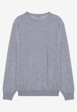 ZEGNA Basic Crewneck Sweater Gray 110UEM00A8/P_ZEGNA-K95