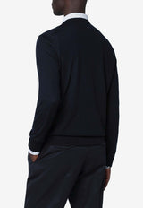 ZEGNA Wool Crewneck Sweater  Blue 110UGM00A2/R_ZEGNA-B09