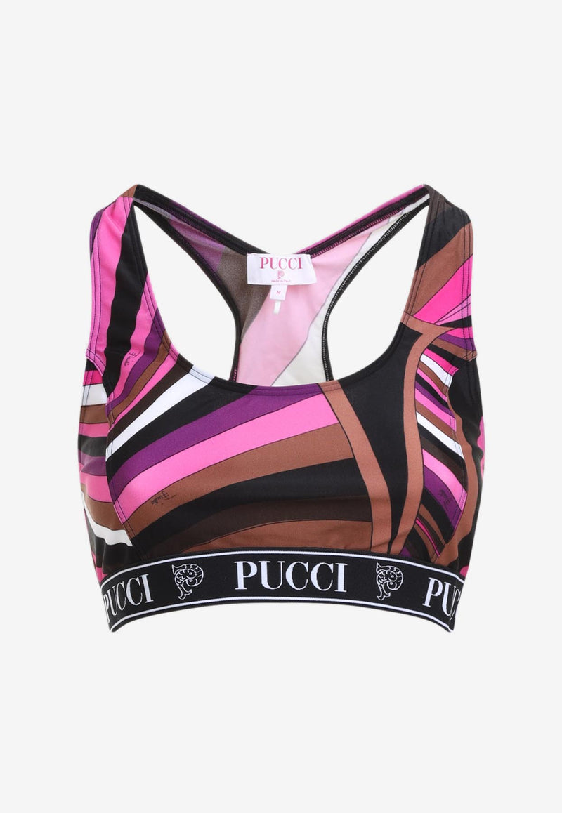 Iride Print Crop Top