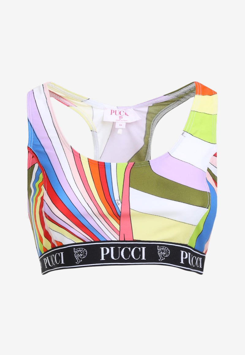 Iride Print Crop Top