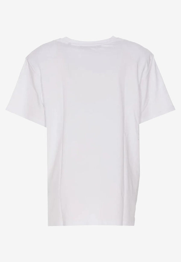 ROTATE Crystal-Logo Short-Sleeved T-shirt White 111212400WHITE