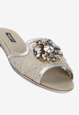 Bianca Crystal-Embellished Slides