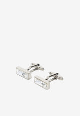 Rectangular Cubic Strass Cufflinks