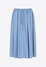 Drawstring Midi Skirt