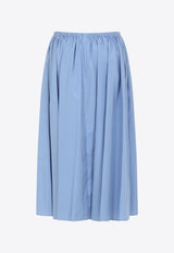 Drawstring Midi Skirt