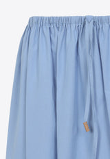 Drawstring Midi Skirt
