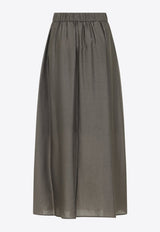 Pleated Midi Skirt