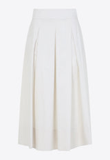 Pleated Midi Skirt