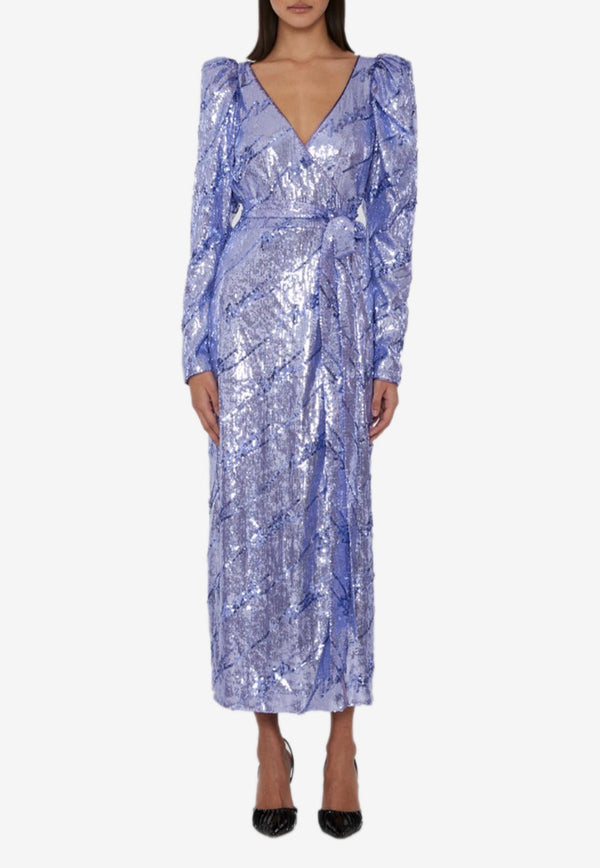 Shop ROTATE Sequined Midi Wrap Dress for Women online at THAHAB.COM. Shop all the new season's clothing, accessories and more from the top designer brands at the best price with express delivery.
