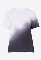 Salvatore Ferragamo Crewneck Tie Dye T-shirt 111962 H 765900 BCO/NERO