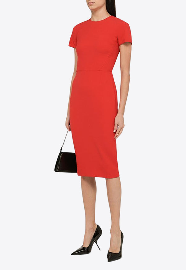 Victoria Beckham Tailored Midi Dress in Wool Blend 1124WDR005232ACO/O_VIBEC-BR