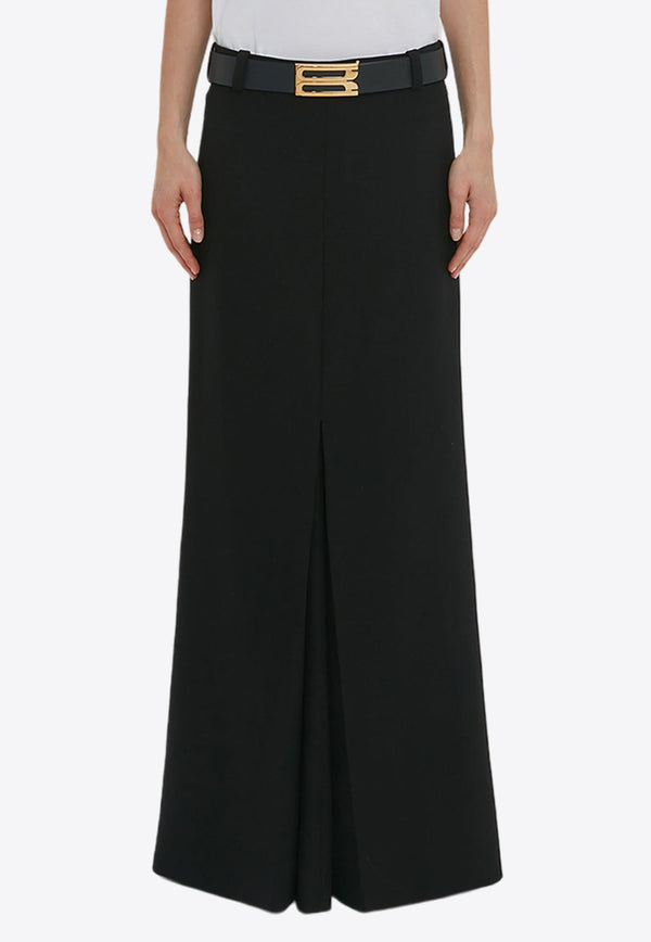 Victoria Beckham Box Pleat Maxi Skirt Black 1124WSK002885CBLACK