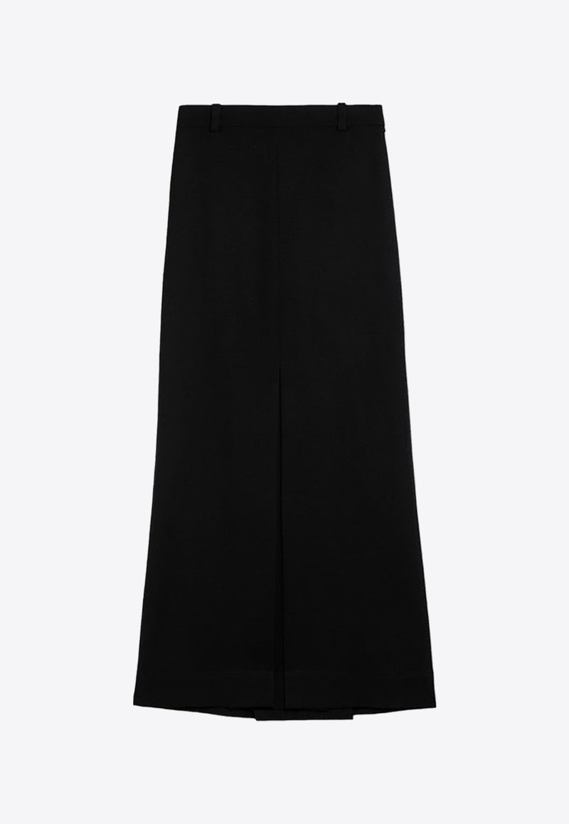 Victoria Beckham Essential Wool Long Skirt Black 1124WSK002885CWO/P_VIBEC-BLK