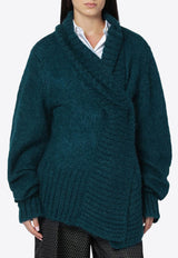 Dries Van Noten Oversized Mohair-Blend Sweater Green 112512733/R_DRVNO-508