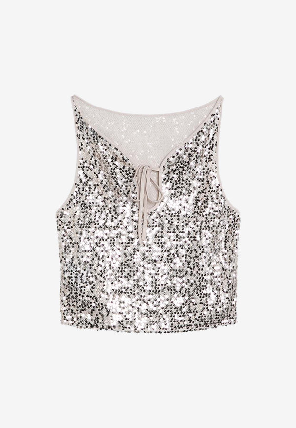 ROTATE Sleeveless Sequined Top 1126291531PL/P_ROTAT-1531