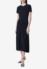 Victoria Beckham Blair Midi Dress Blue 1126WDR006571AVI/S_VIBEC-NA