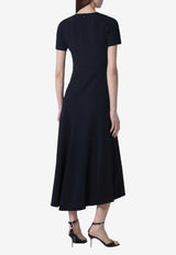 Victoria Beckham Blair Midi Dress Blue 1126WDR006571AVI/S_VIBEC-NA