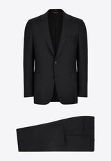 Wool Single-Breasted Tailored Suit